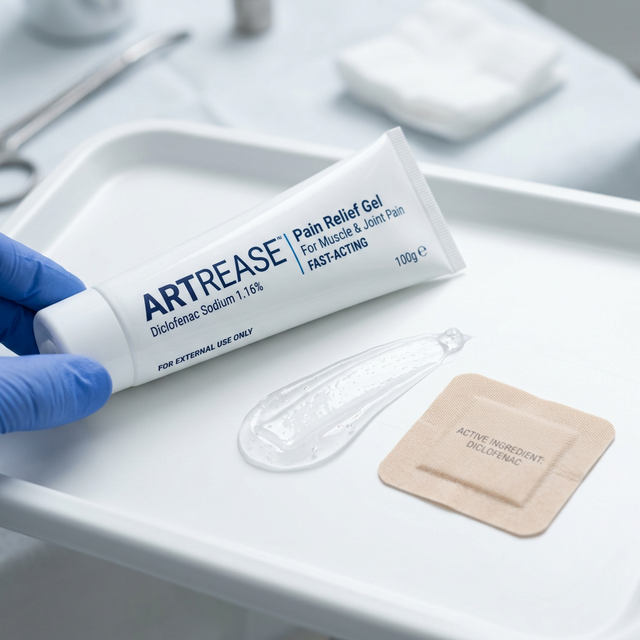 Topical medicinal gel and lidocaine patch for localized pain relief